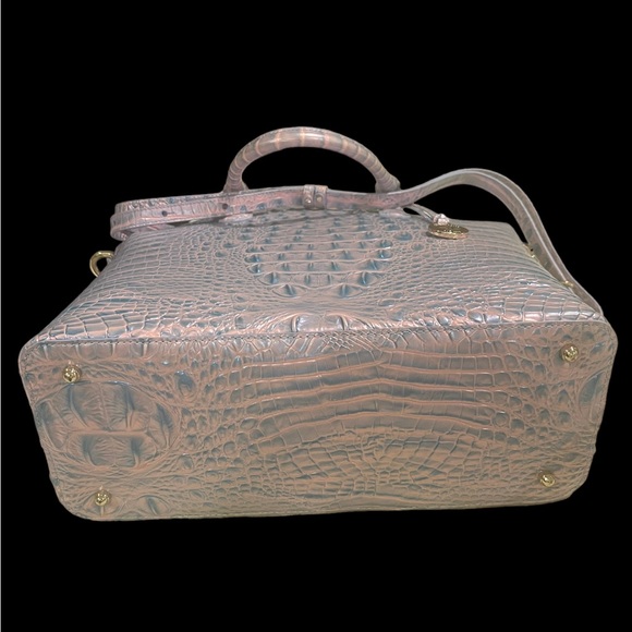 Brahmin Large Duxbury Satchel Bag, frosted Lilac Melbourne πΉ - Picture 6 of 9